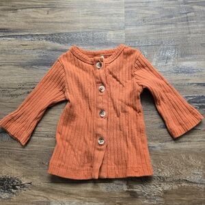 Kate Quinn Orange Button Cardigan 3-6